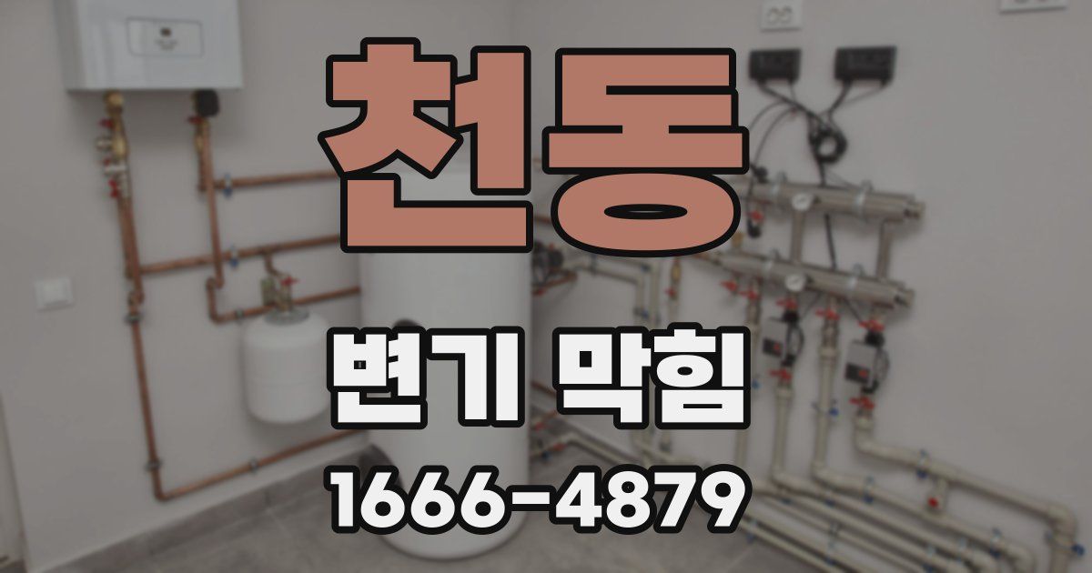 천동 변기 막힘