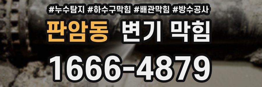 판암동 변기 막힘