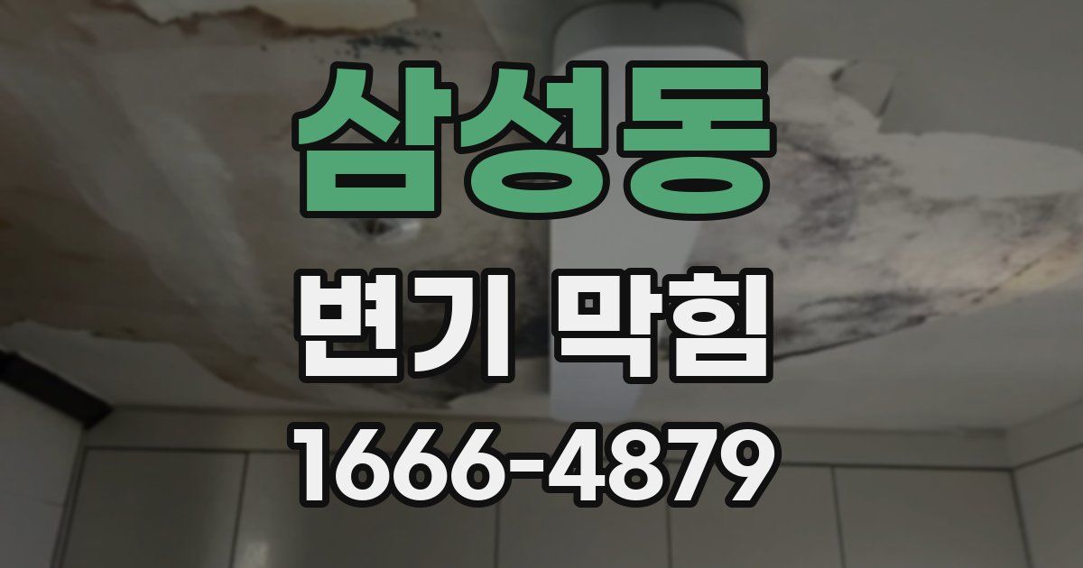 삼성동 변기 막힘