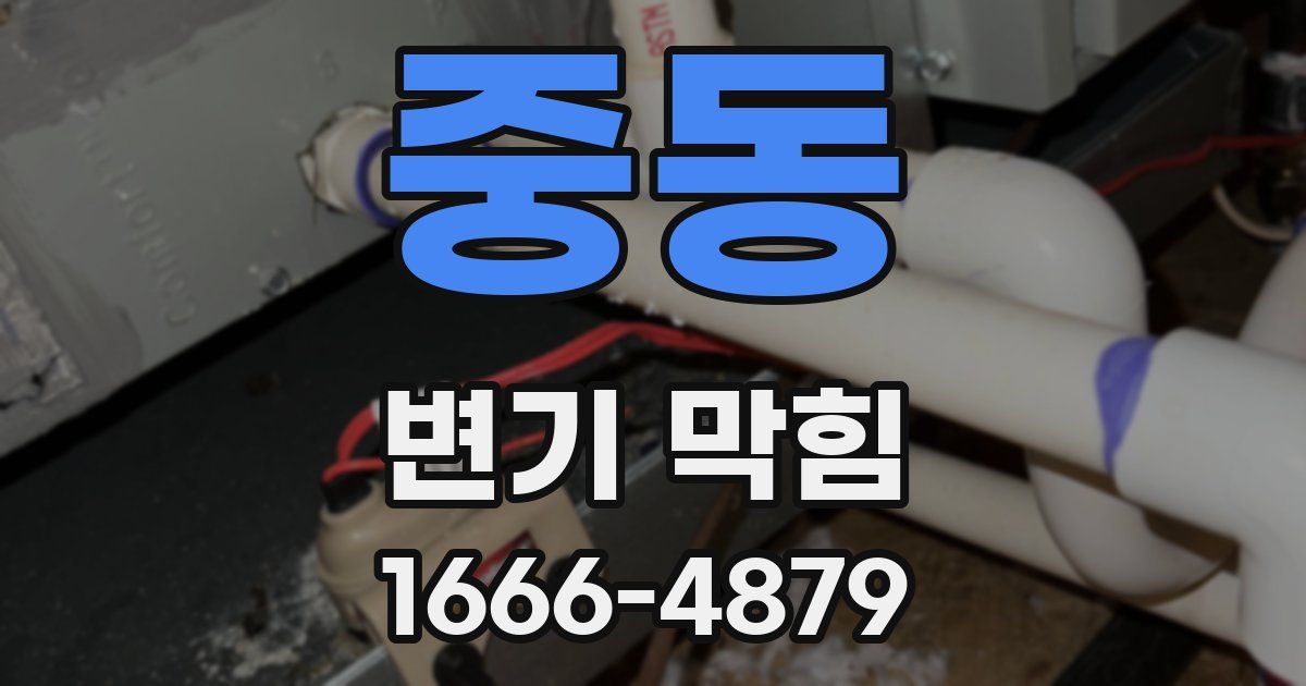 중동 변기 막힘