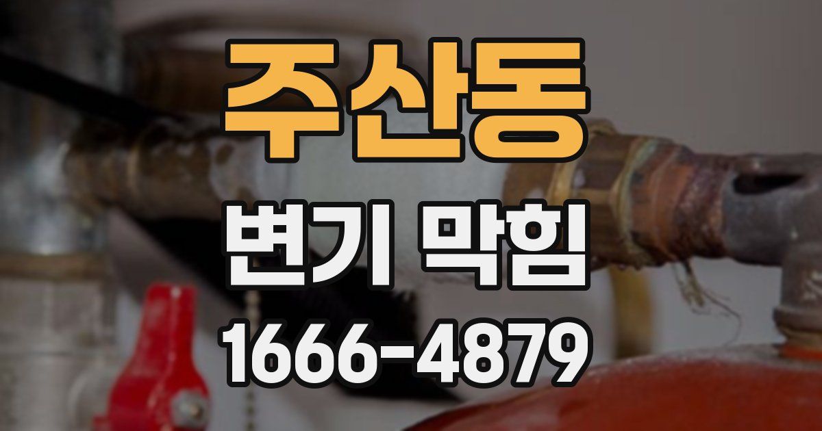 주산동 변기 막힘