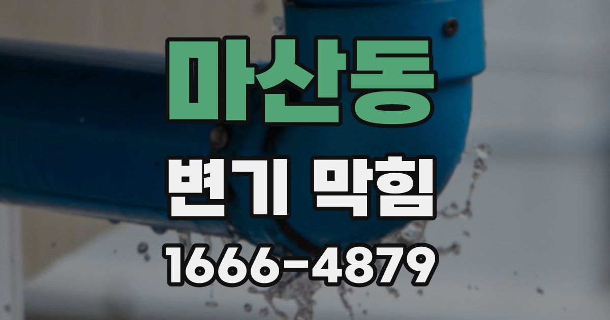 마산동 변기 막힘