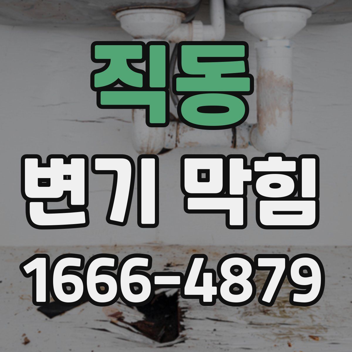 직동 변기 막힘