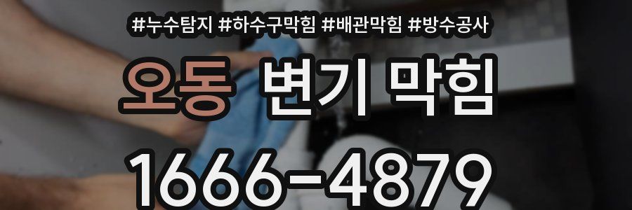 오동 변기 막힘