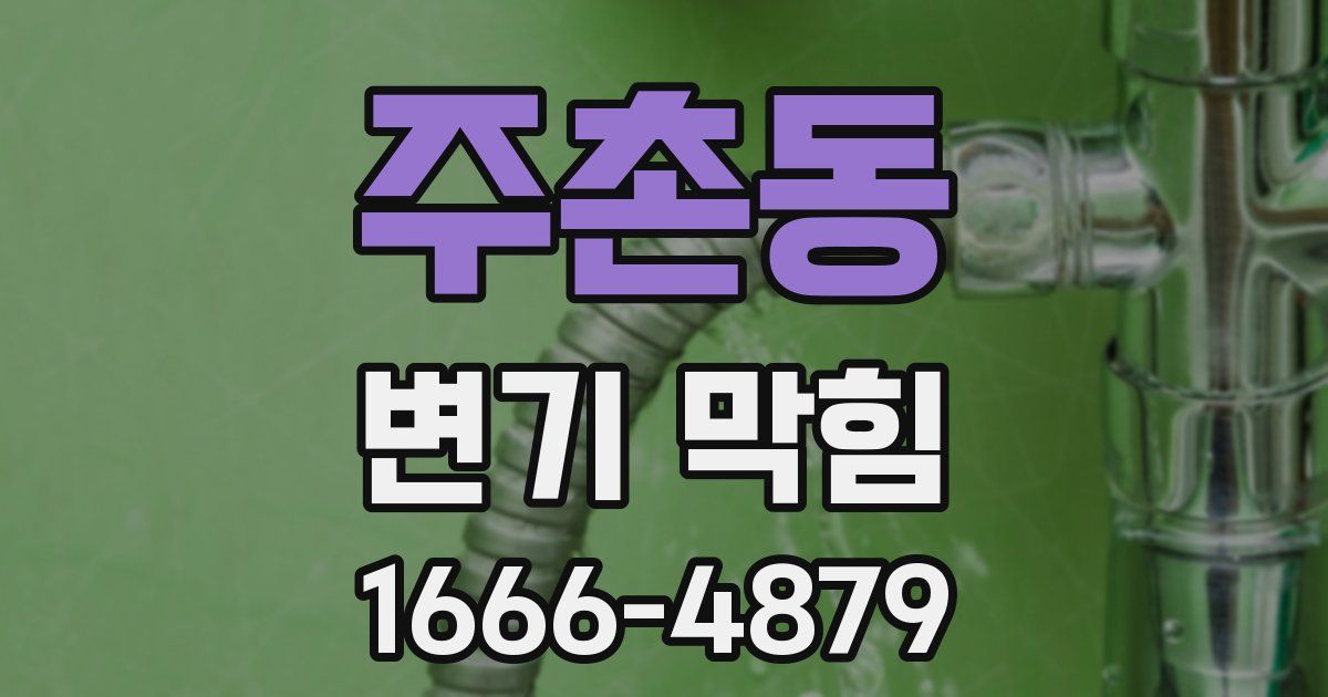 주촌동 변기 막힘