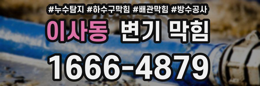 이사동 변기 막힘