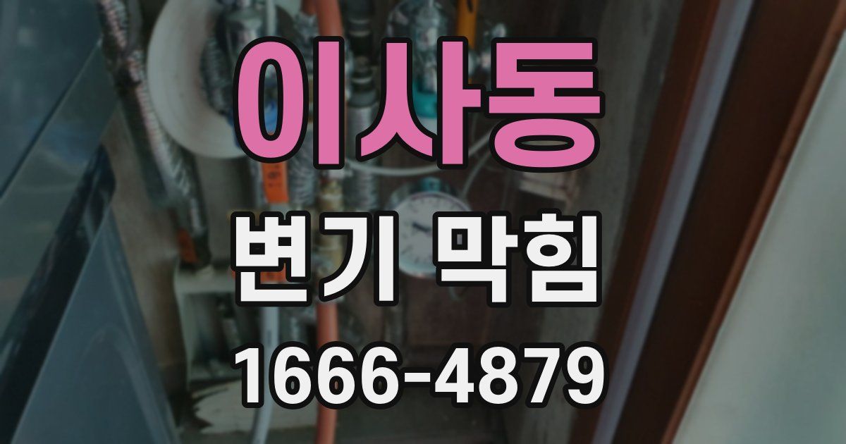 이사동 변기 막힘