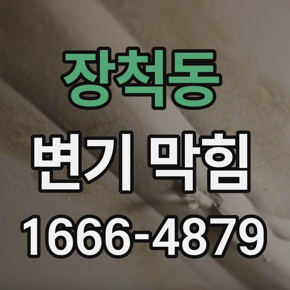 장척동 변기 막힘