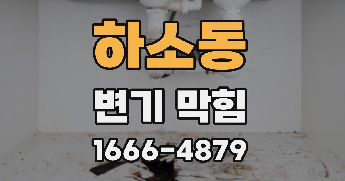 하소동 변기 막힘