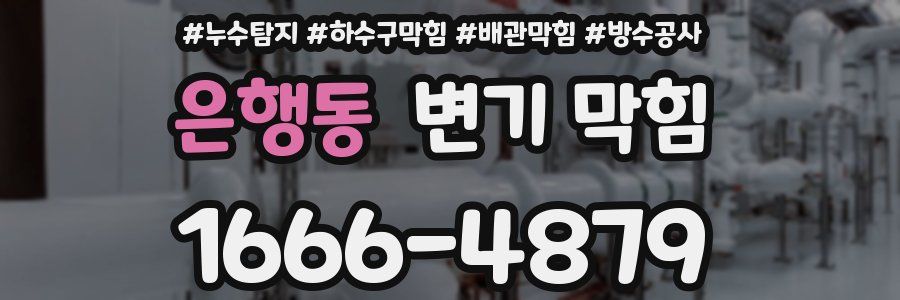 은행동 변기 막힘