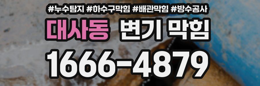 대사동 변기 막힘