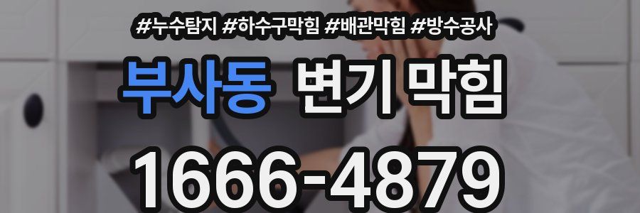 부사동 변기 막힘