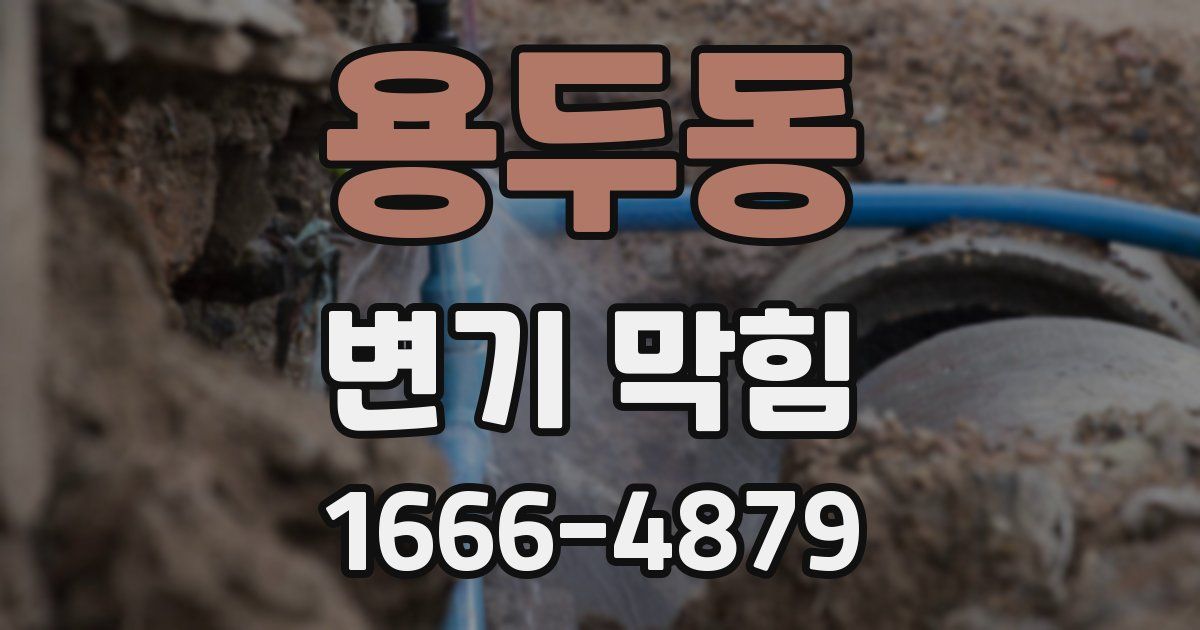 용두동 변기 막힘