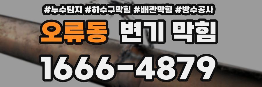 오류동 변기 막힘
