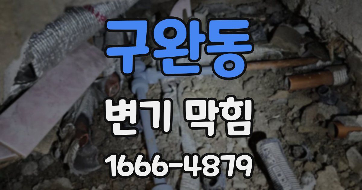 구완동 변기 막힘