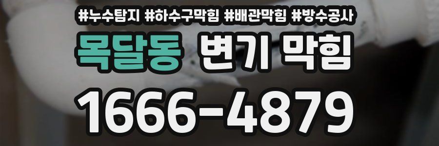 목달동 변기 막힘