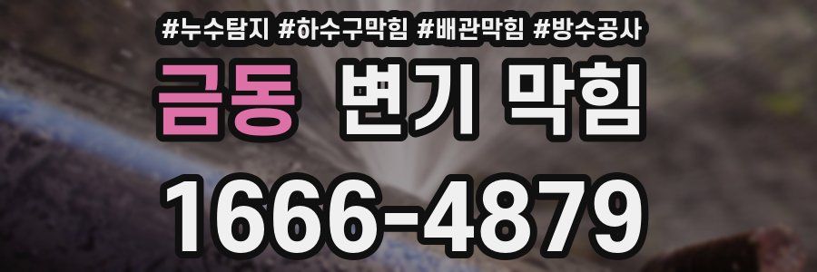 금동 변기 막힘