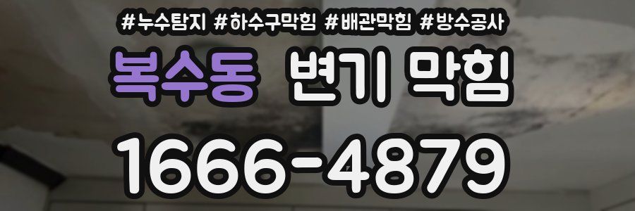 복수동 변기 막힘