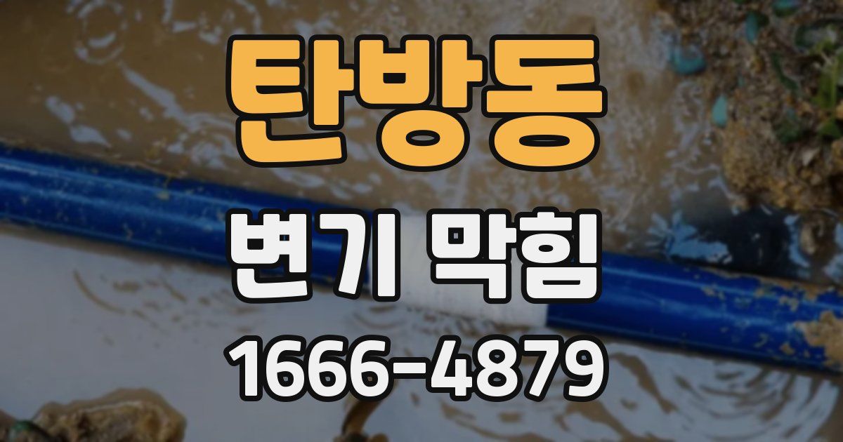 탄방동 변기 막힘