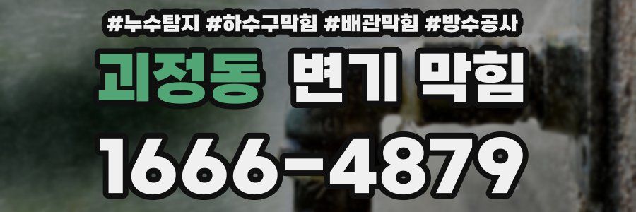 괴정동 변기 막힘