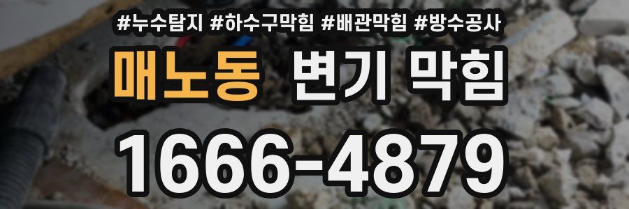 매노동 변기 막힘