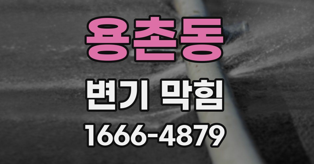 용촌동 변기 막힘