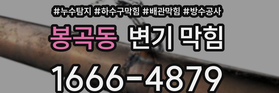 봉곡동 변기 막힘