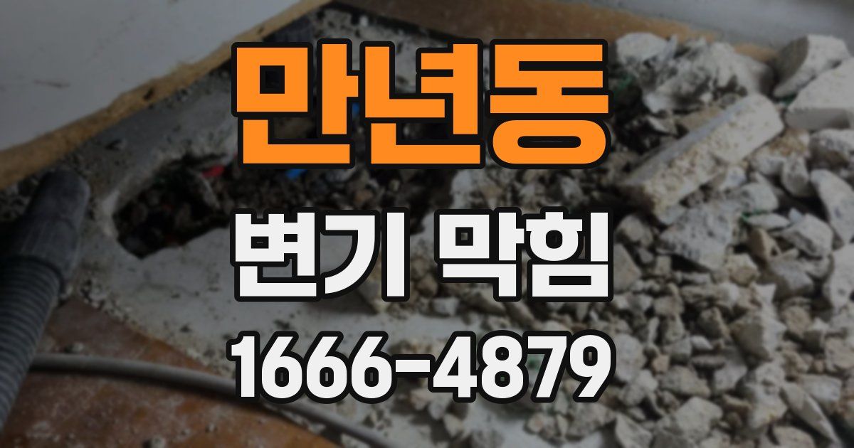 만년동 변기 막힘