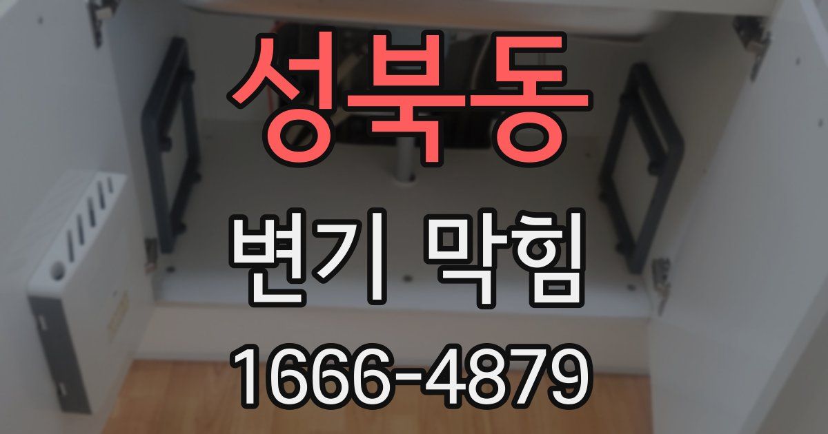 성북동 변기 막힘