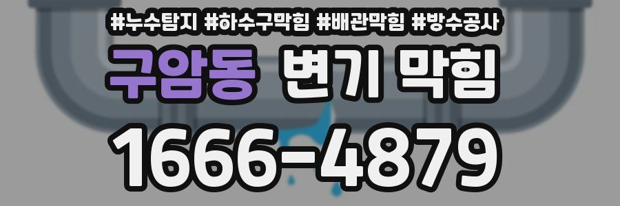 구암동 변기 막힘