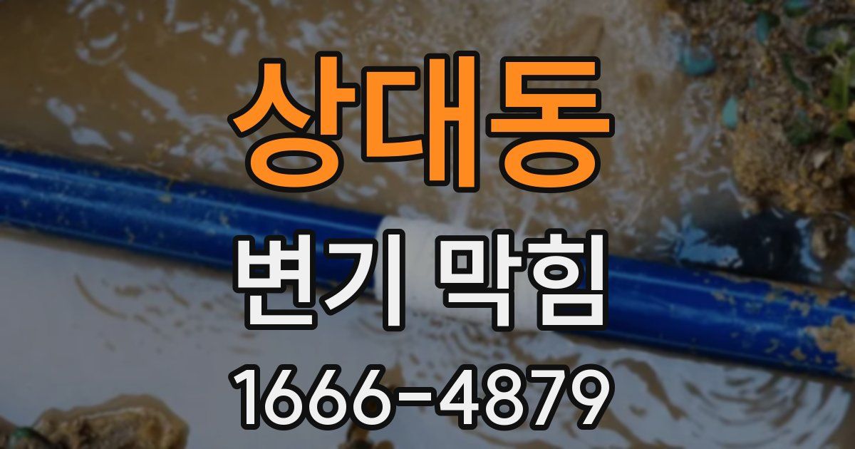상대동 변기 막힘
