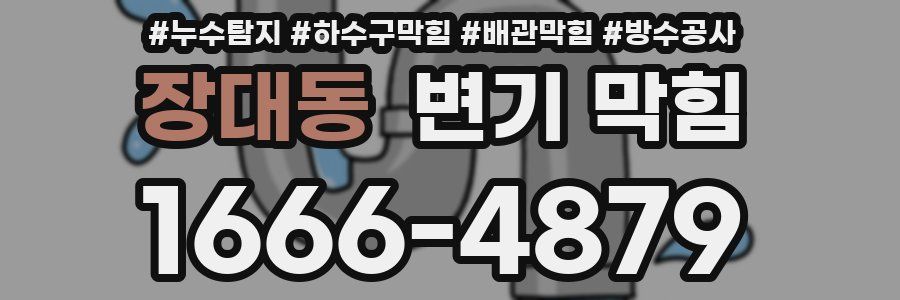 장대동 변기 막힘