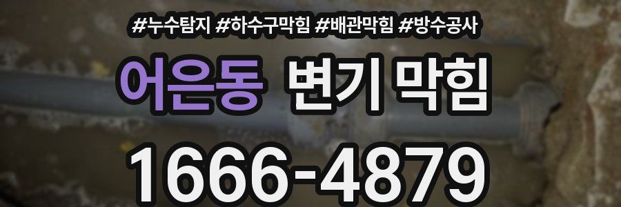 어은동 변기 막힘