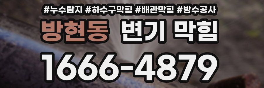 방현동 변기 막힘