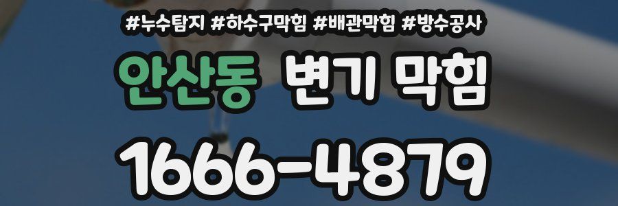 안산동 변기 막힘