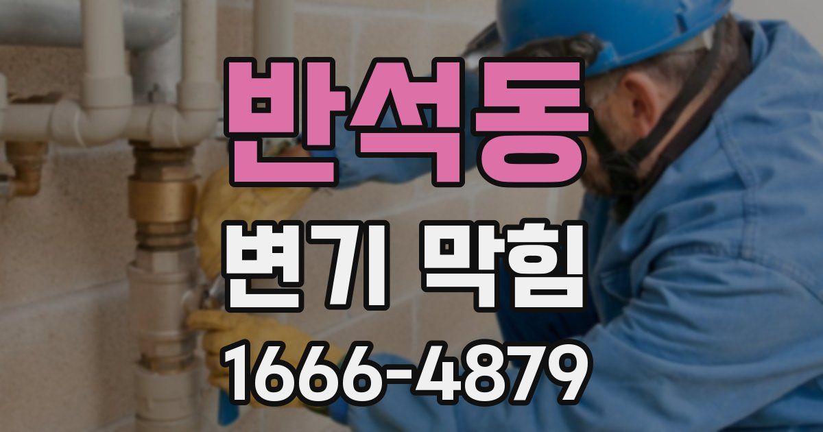 반석동 변기 막힘
