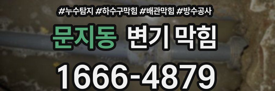 문지동 변기 막힘