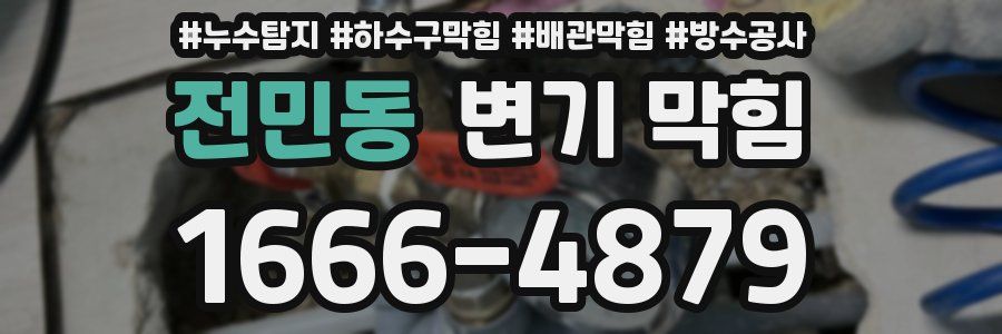 전민동 변기 막힘
