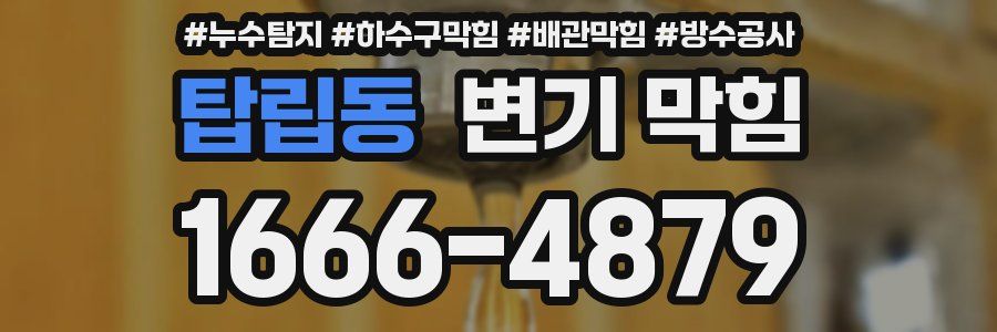 탑립동 변기 막힘