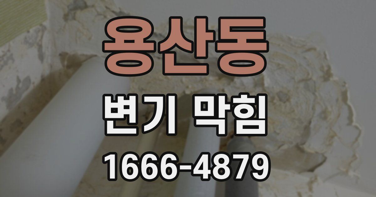 용산동 변기 막힘