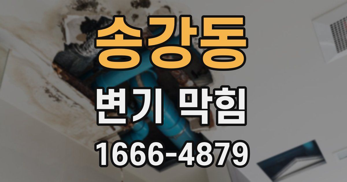 송강동 변기 막힘