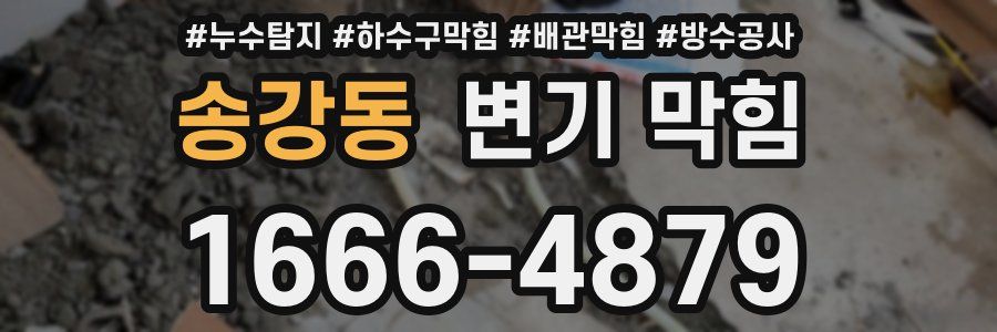송강동 변기 막힘