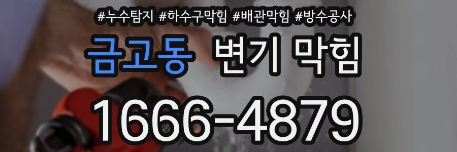 금고동 변기 막힘