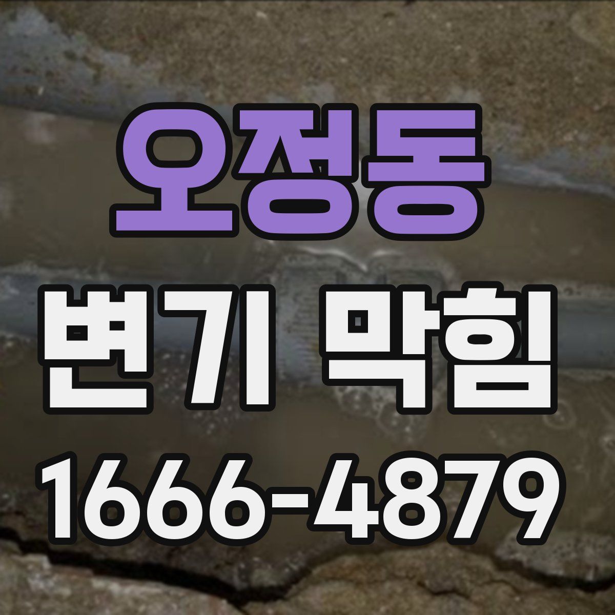 오정동 변기 막힘