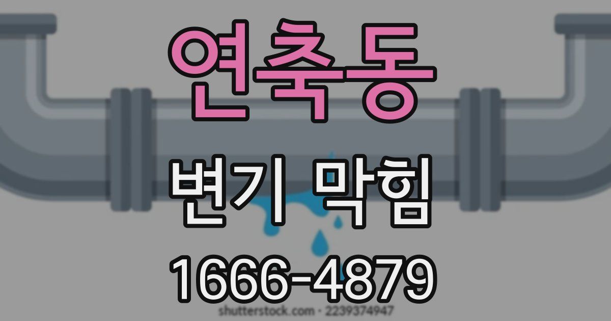 연축동 변기 막힘