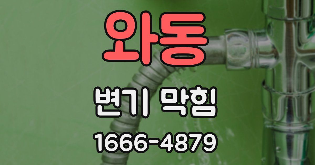 와동 변기 막힘
