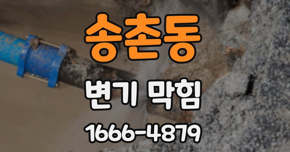 송촌동 변기 막힘