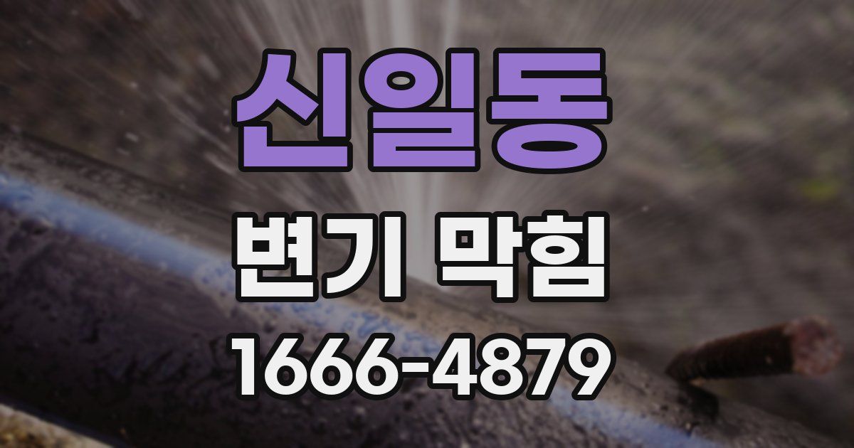 신일동 변기 막힘