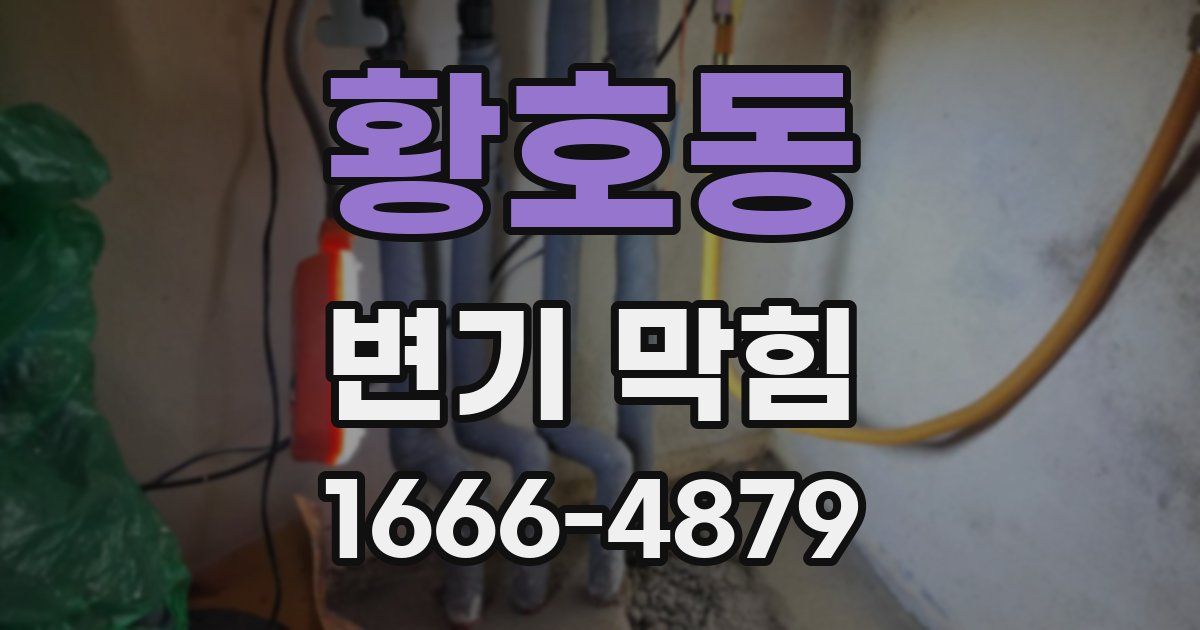 황호동 변기 막힘