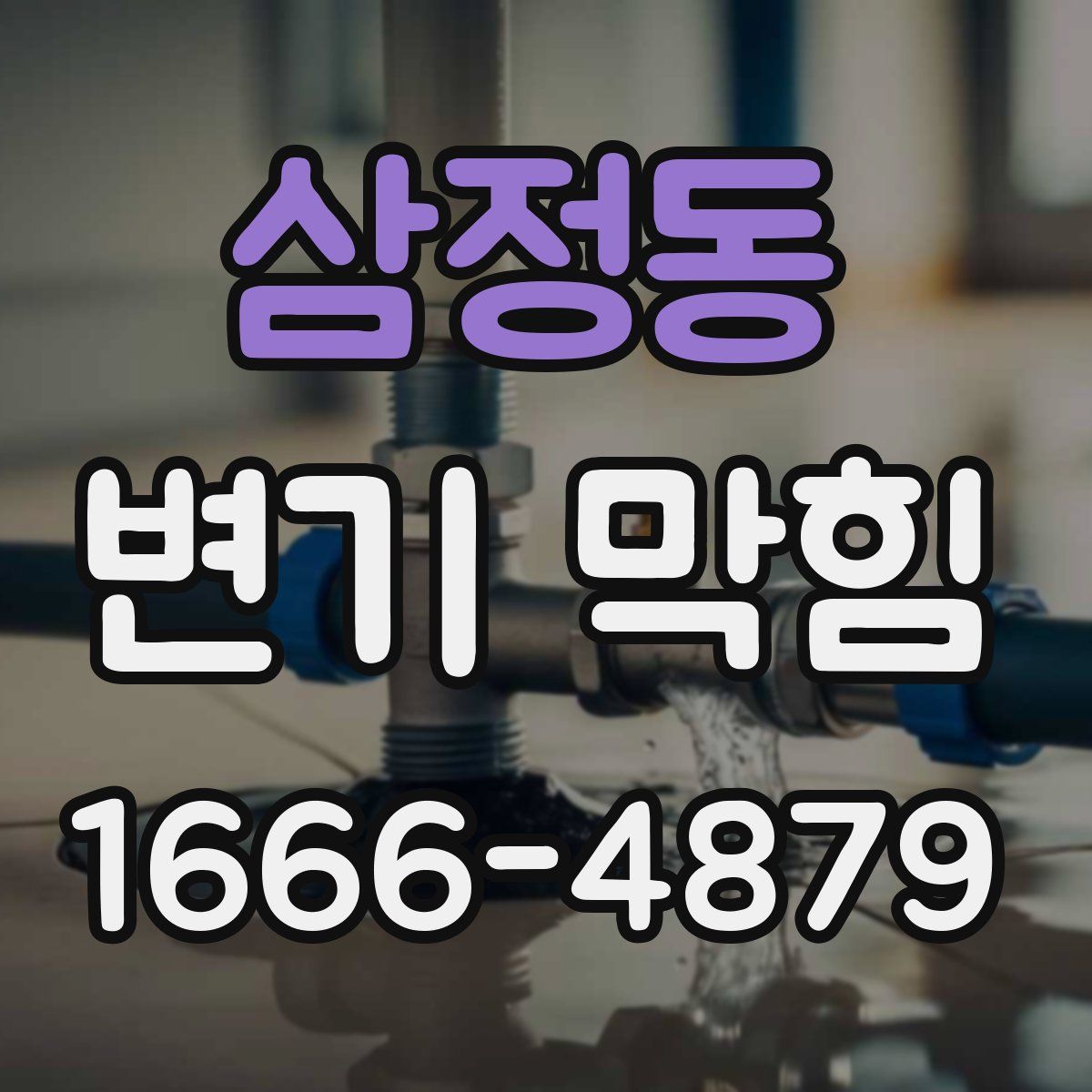삼정동 변기 막힘